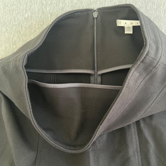 Cabi Black Ponte Knit Stretch Pencil Skirt Style #205 | Size 10 - Picture 4 of 11